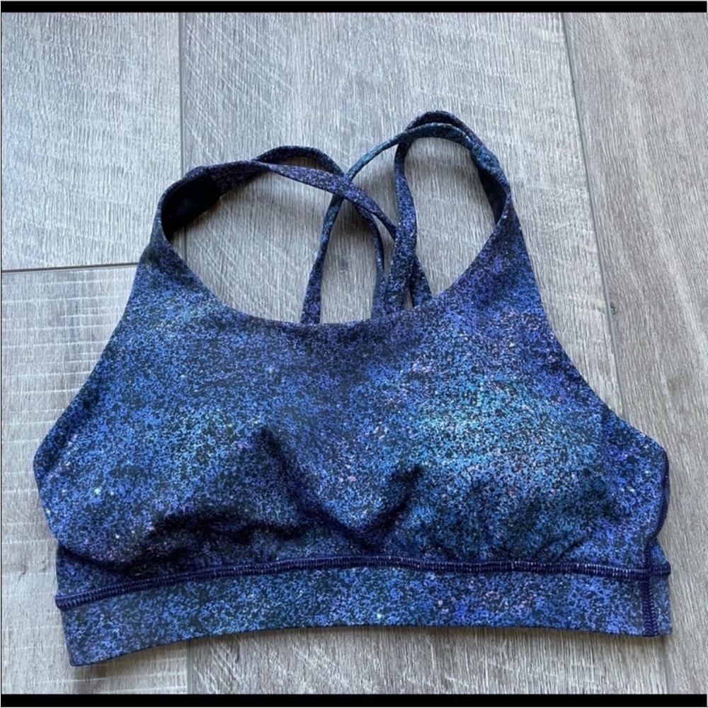 Lululemon Energy Bra *Nulux in Polar Lights Blue Multi Size 4